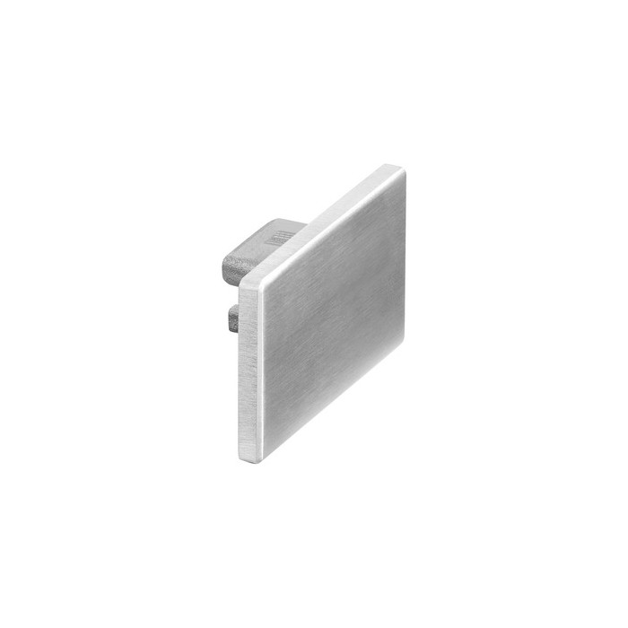 Flache Endkappe für U-Profilrohr 65 x 40 mm, Easy Hit, Modell 6734, Aluminium Edelstahl) main product photo
