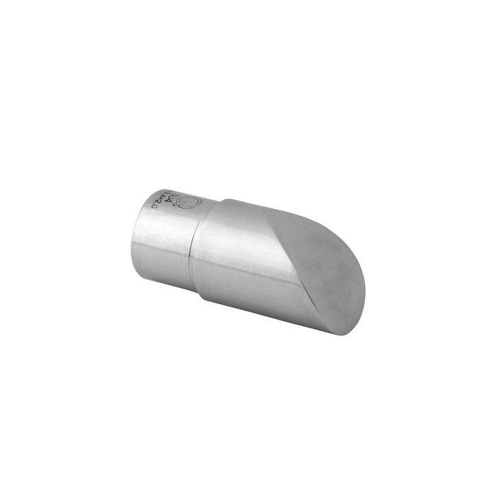 Endkappe abgewinkelt, Rohr 42,4 x 2,0 mm, Modell 0738, Edelstahl main product photo