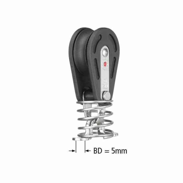 Sprenger Block 10mm mit Kugellager mit Fenderöse und Feder Edelstahl-304 (A2) main product photo