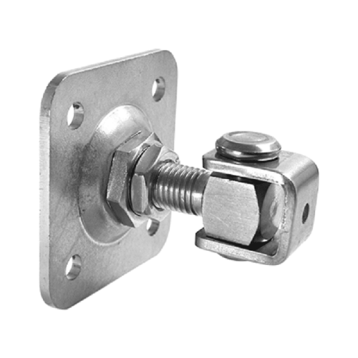 Scharnier mit Wandplatte, M16, Edelstahl main product photo