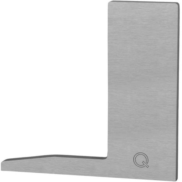 Endkappe Easy Glass Slim F links oben Modell 8022 Aluminium (eloxiert) main product photo