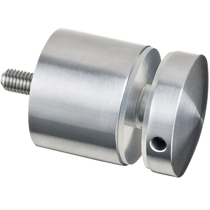 Glasadapter 50 mm flach Länge 20 mm Edelstahl matt geschliffen Modell 0747 main product photo