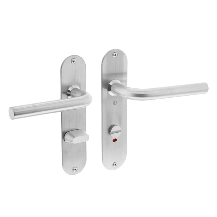 Intersteel Türgriff gerade16 mm schlank auf Schild Toiletten-/Badarmatur 63 mm Edelstahl gebürstet main product photo