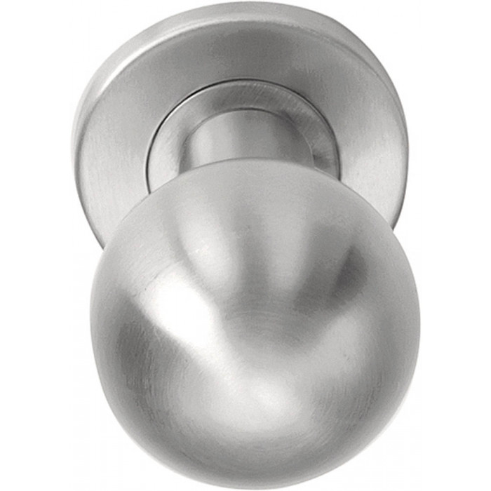Voordeurknop BASICS LB501V voordeurknop vast op rozet mat RVS main product photo