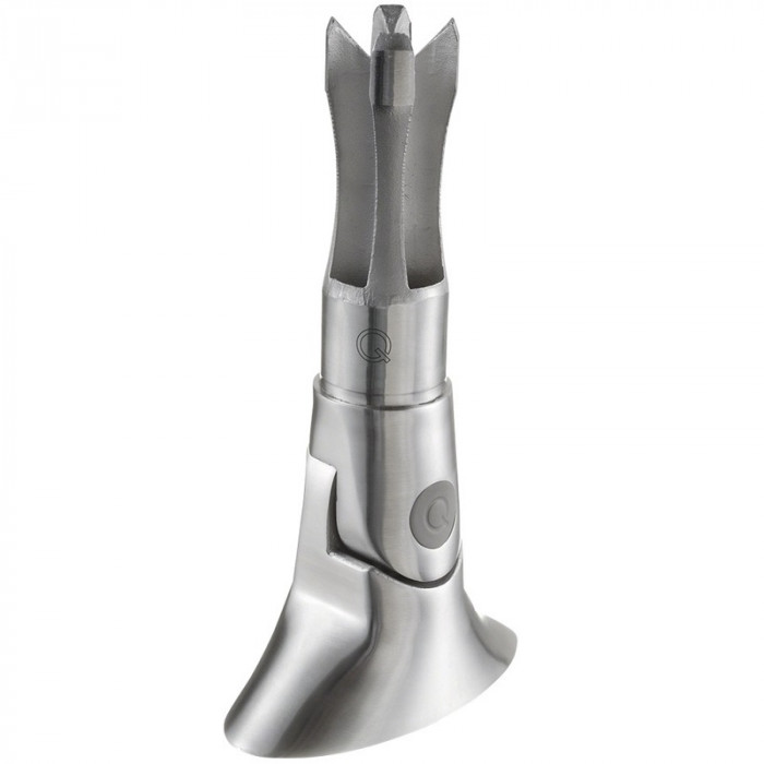 Verstellbares Rohr mit Bodenflansch 48.3 Edelstahl matt geschliffen Modell 0945 main product photo