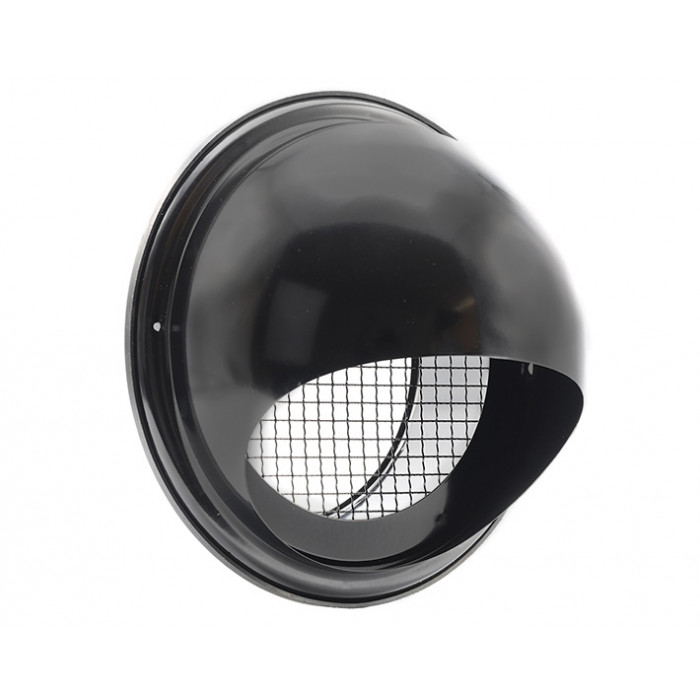 Bolrooster grofmazig gaas Ø200 mm zwart RVS-304 main product photo