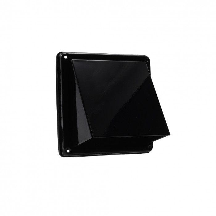 Gevelkap schuine kap met grofmazig gaas Ø100 mm zwart RVS-304 main product photo