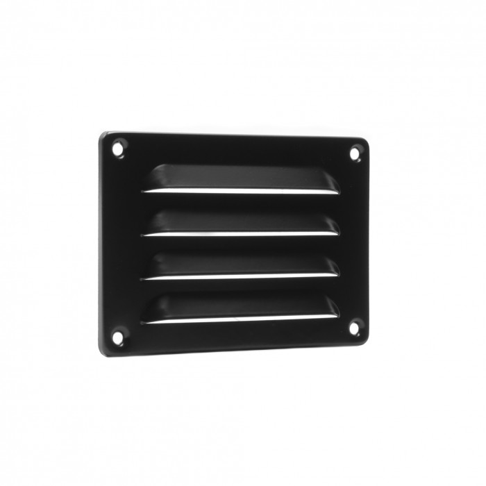 Schoepenrooster 130 x 90 mm zwart aluminium main product photo