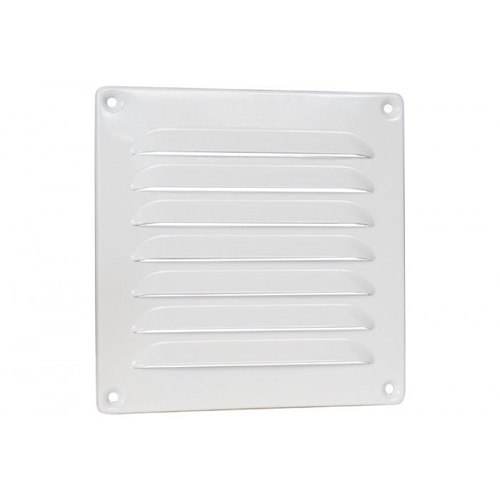 Schoepenrooster 160 x 160 mm wit aluminium main product photo