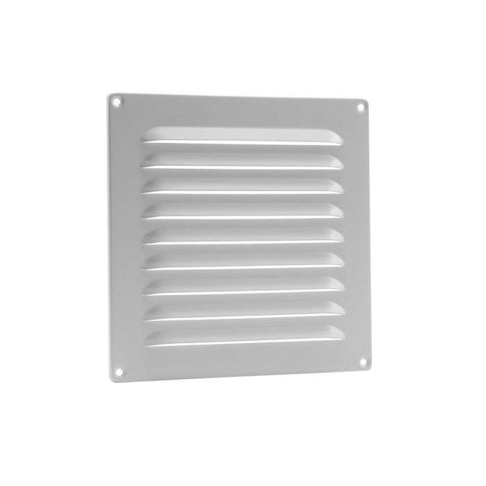 Schoepenrooster 200 x 200 mm wit aluminium main product photo