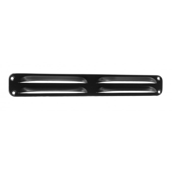 Schoepenrooster 370 x 40 mm zwart aluminium main product photo