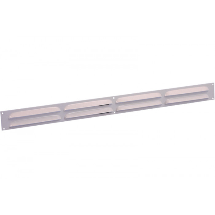 Schoepenrooster vlak model 500 x 40 mm wit aluminium main product photo