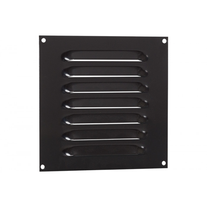 Schoepenrooster vlak model 150 x 150 mm bruin aluminium main product photo