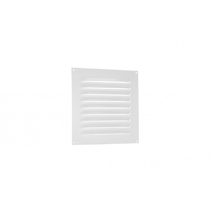 Schoepenrooster vlak model 200 x 200 mm wit aluminium main product photo