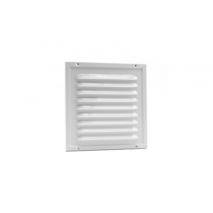 Kaderrooster met gaas 200 x 200 mm wit aluminium main product photo
