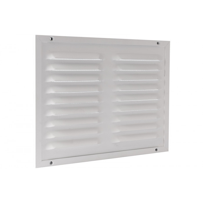 Kaderrooster met gaas 250 x 200 mm wit aluminium main product photo