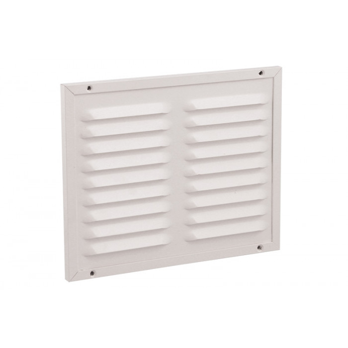 Kaderrooster met gaas 300 x 250 mm wit aluminium main product photo