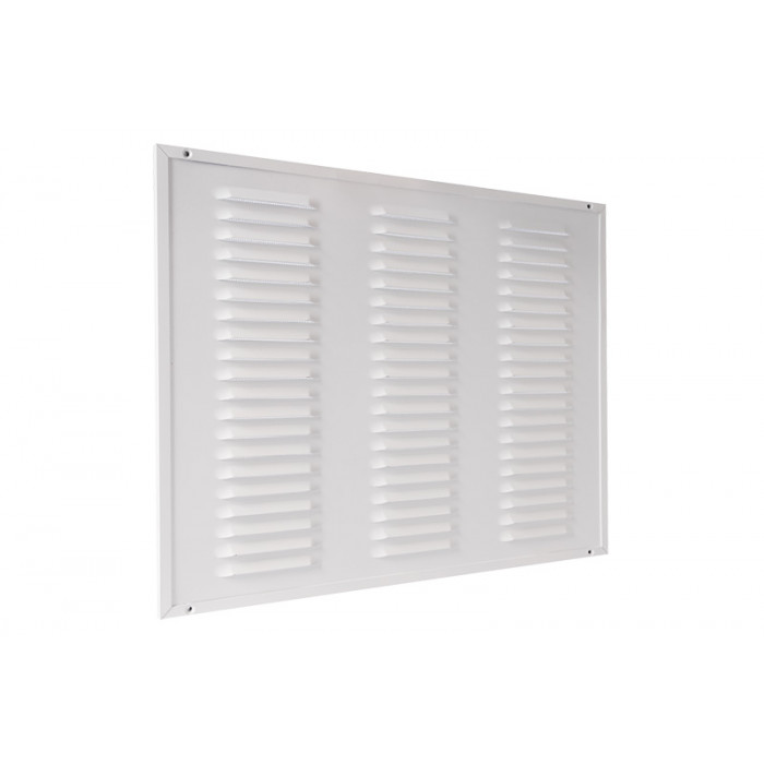 Kaderrooster met gaas 500 x 400 mm wit aluminium main product photo