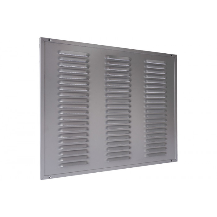 Kaderrooster met gaas 500 x 400 mm RAL9006 aluminium main product photo