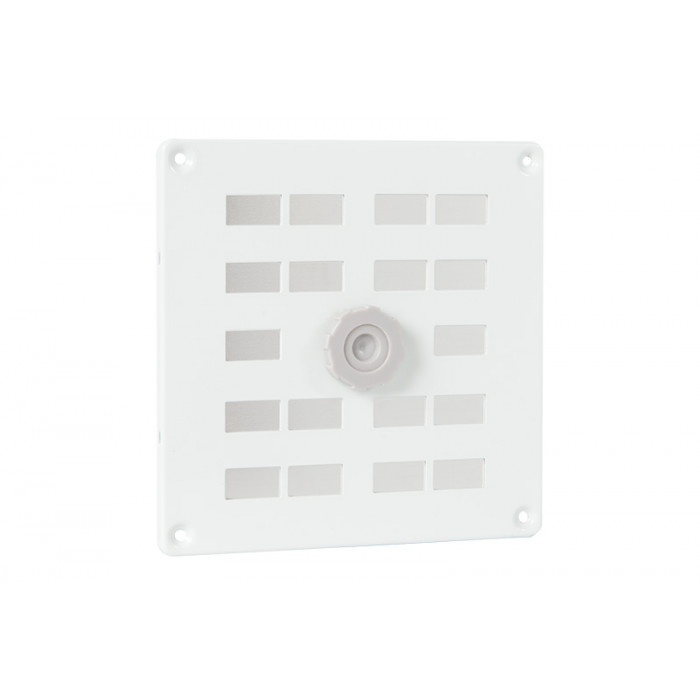 Schuifrooster met gaas 160 x 160 mm wit aluminium main product photo