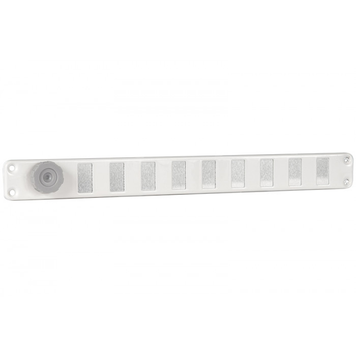 Schuifrooster met gaas 300 x 30 mm wit aluminium main product photo