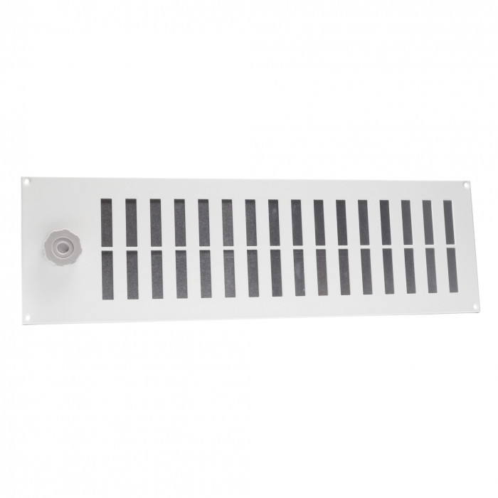 Schuifrooster met gaas 500 x 150 mm wit aluminium main product photo