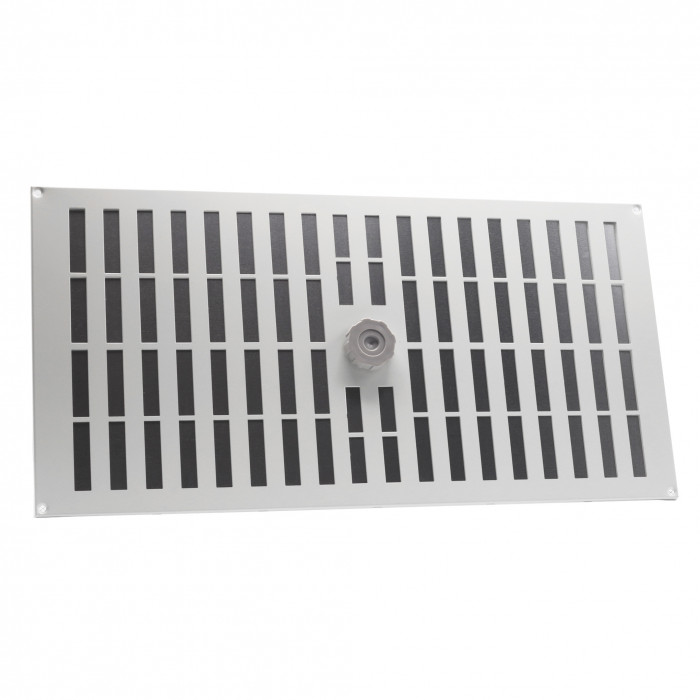 Schuifrooster met gaas 500 x 250 mm wit aluminium main product photo