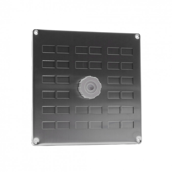 Schuifrooster met draaiknop 200 x 200 mm RVS-304 main product photo