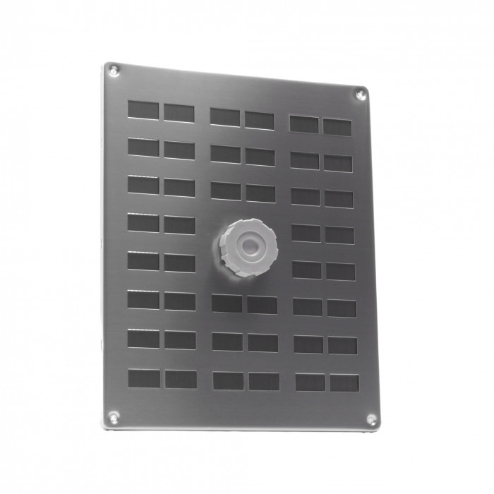 Schuifrooster met draaiknop 250 x 200 mm RVS-304 main product photo