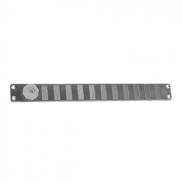 Schuifrooster met draaiknop 370 x 40 mm RVS-304 main product photo