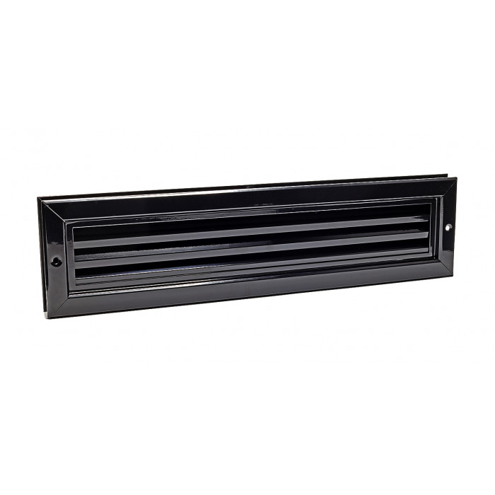 Deurrooster 470 x 121 mm zwart aluminium main product photo