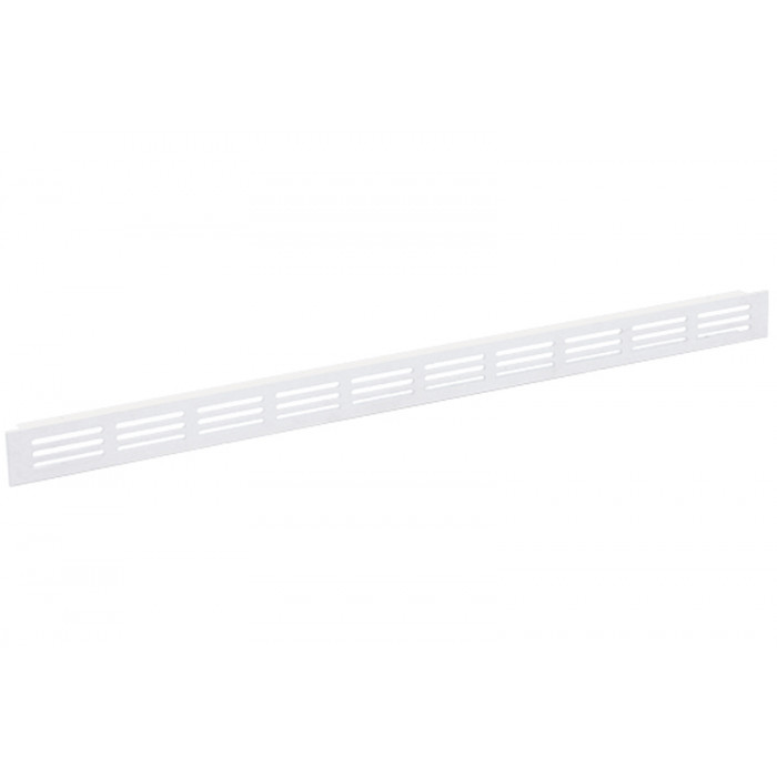 Plintrooster 500 x 30 mm wit aluminium main product photo
