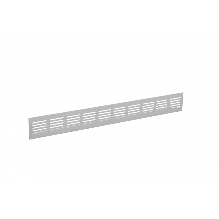 Plintrooster 800 x 60 mm wit aluminium main product photo