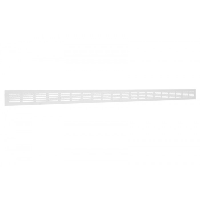 Plintrooster 1000 x 60 mm wit aluminium main product photo