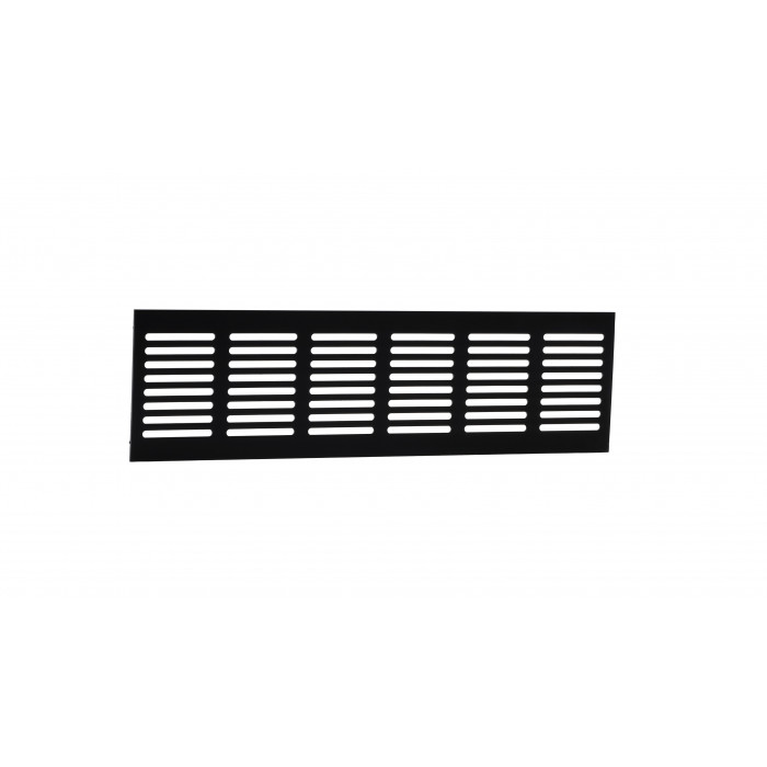 Plintrooster 300 x 80 mm zwart aluminium main product photo