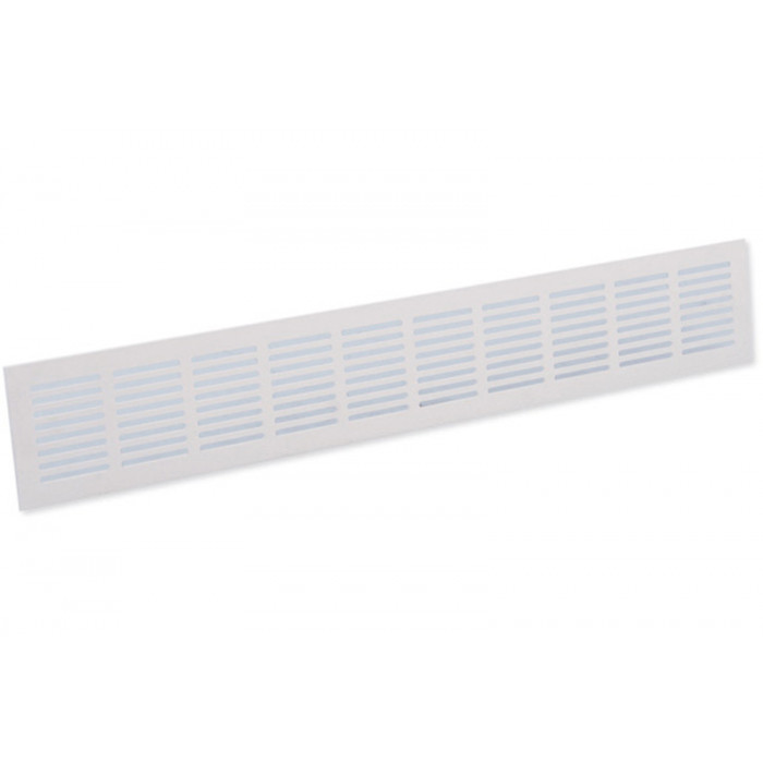 Plintrooster 500 x 80 mm wit aluminium main product photo