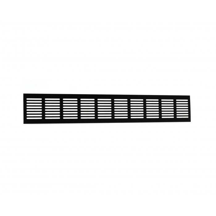 Plintrooster 500 x 80 mm zwart aluminium main product photo