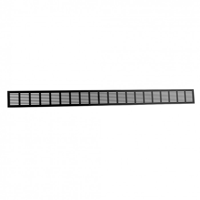 Plintrooster 1000 x 80 mm zwart aluminium main product photo