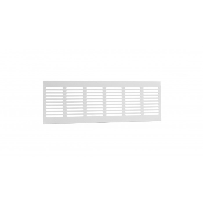 Plintrooster 300 x 100 mm wit aluminium main product photo
