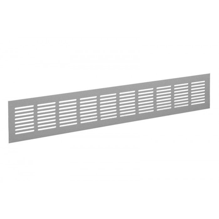 Plintrooster 1000 x 100 mm wit aluminium main product photo