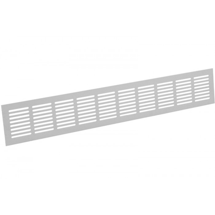 Plintrooster 2000 x 100 mm wit aluminium main product photo