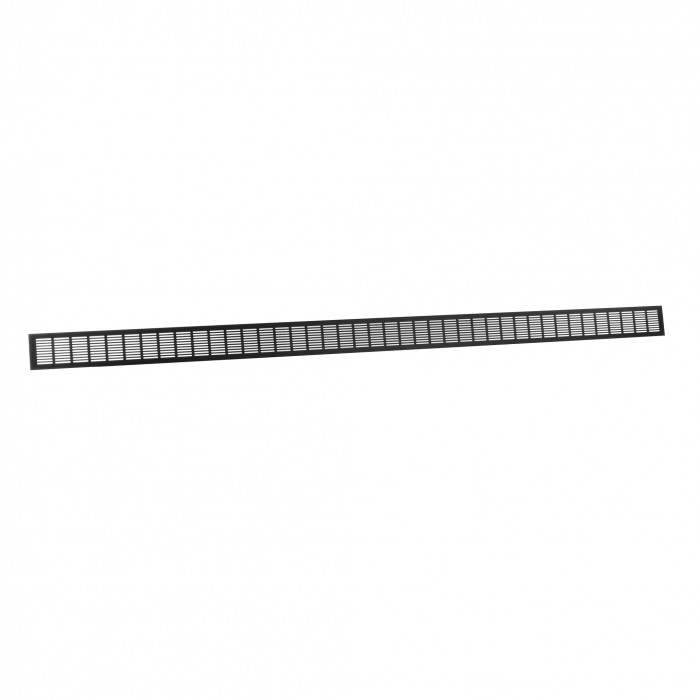 Plintrooster 2000 x 100 mm zwart aluminium main product photo