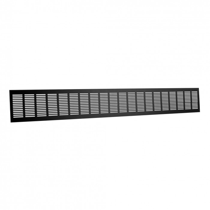 Plintrooster 1000 x 130 mm zwart aluminium main product photo