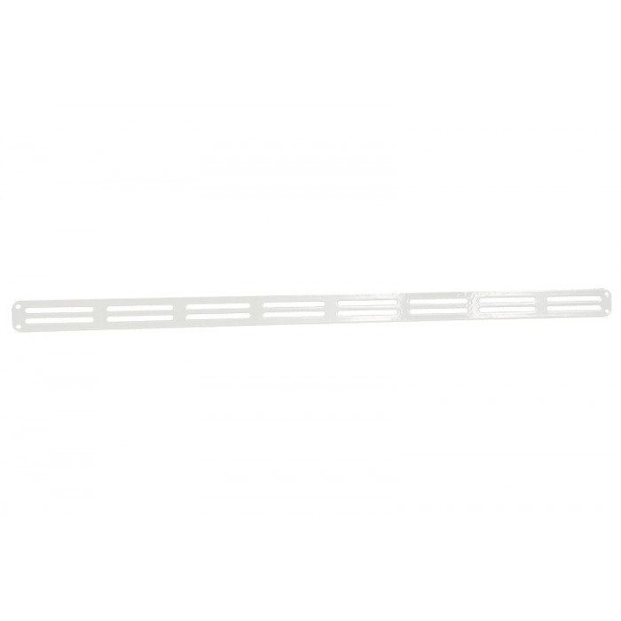 Plintrooster vlak 400 x 20 mm wit aluminium main product photo