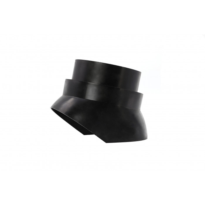 Scharnierkap tbv loodpan Ø140 zwart main product photo