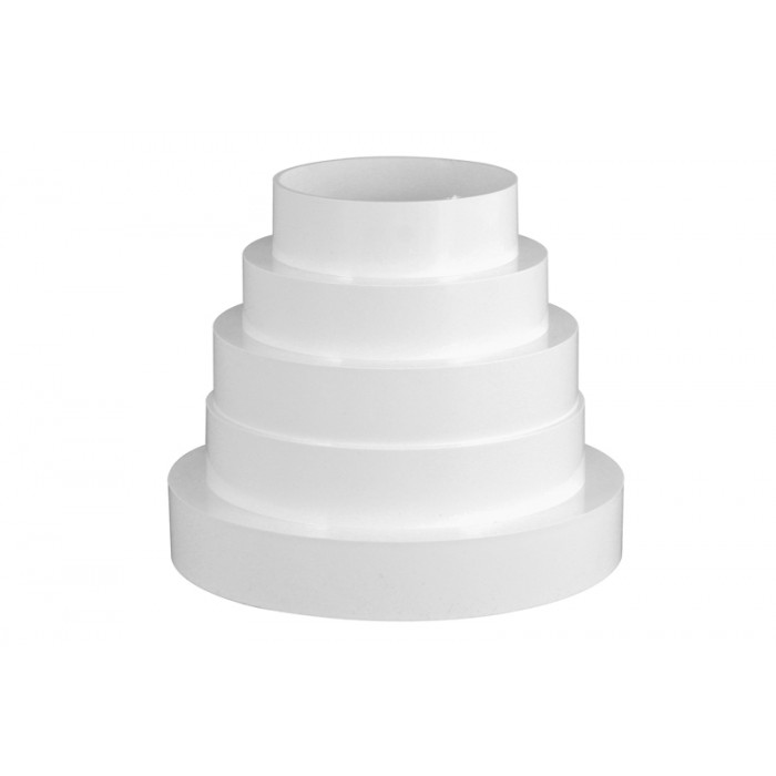 Verlauf 80-100-120-125-150 mm weiß Kunststoff main product photo