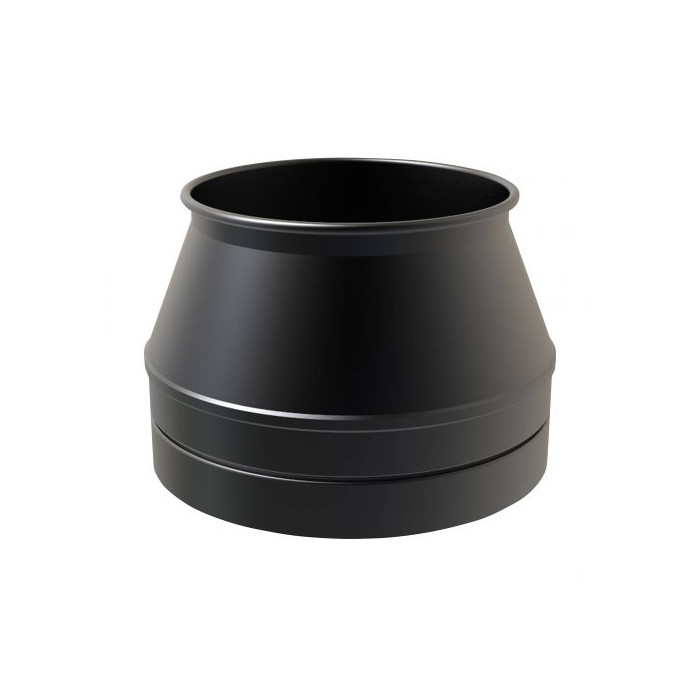 Bovenaansluitstuk Ø80 mm Bovenaansluitstuk - zwart voor rookkanaal dubbelwandig RVS-304 zwart gecoat main product photo