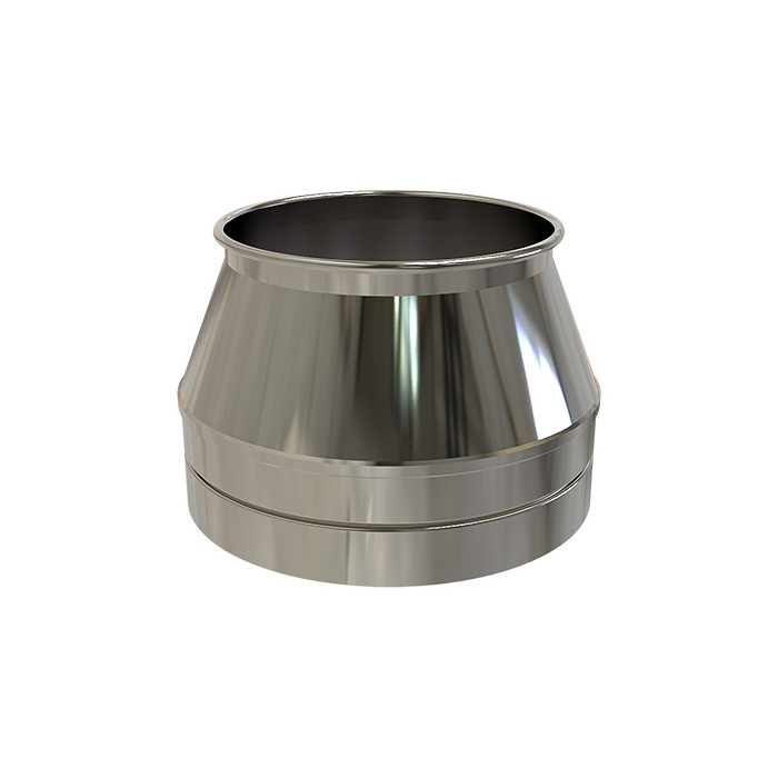 Bovenaansluitstuk Ø80 mm voor rookkanaal dubbelwandig RVS-304 main product photo