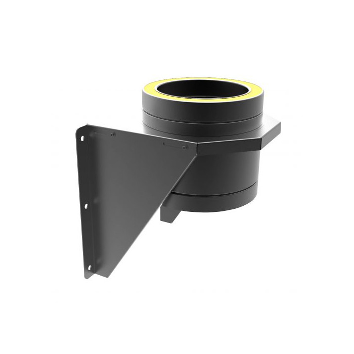 Muurondersteuning Ø80 mm voor rookkanaal dubbelwandig RVS-304 zwart gecoat main product photo