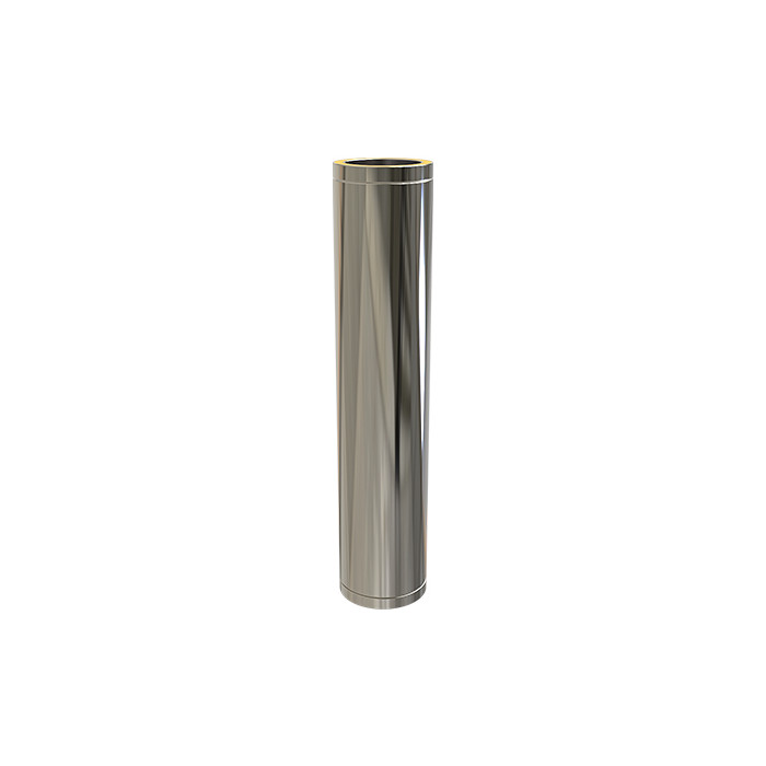 Kachelpijp Ø80 mm 1000 mm voor rookkanaal dubbelwandig RVS-304 main product photo